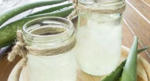 The aloe vera juice